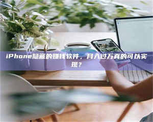 永州iPhone隐藏的赚钱软件，月入过万真的可以实现？ 第1张