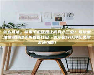 永州怎么可能，苹果手机硬是让我月入三金！每次坐地铁就掏出手机看看钱包，这小金库长得比女朋友还快呢！ 第1张